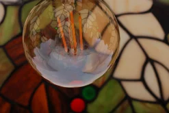 Sklep Kaja Lampa wisząca z witrażowym kloszem K-P161420 FARINA | Kaja Oświetlenie* Randole Tradycyjne|Lampy Wiszące Witrażowe