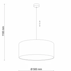 Sklep Kaja Lampa wisząca z zielonym abażurem, do sypialni TK 4657 z serii EARTH Clearance