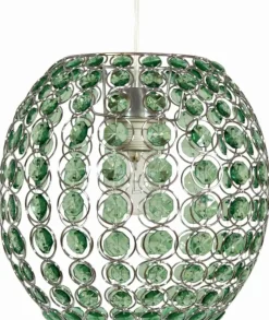 Sklep Kaja Lampa wisząca z mi kryształkami 31-02556 RICA | Kaja zielony Shop