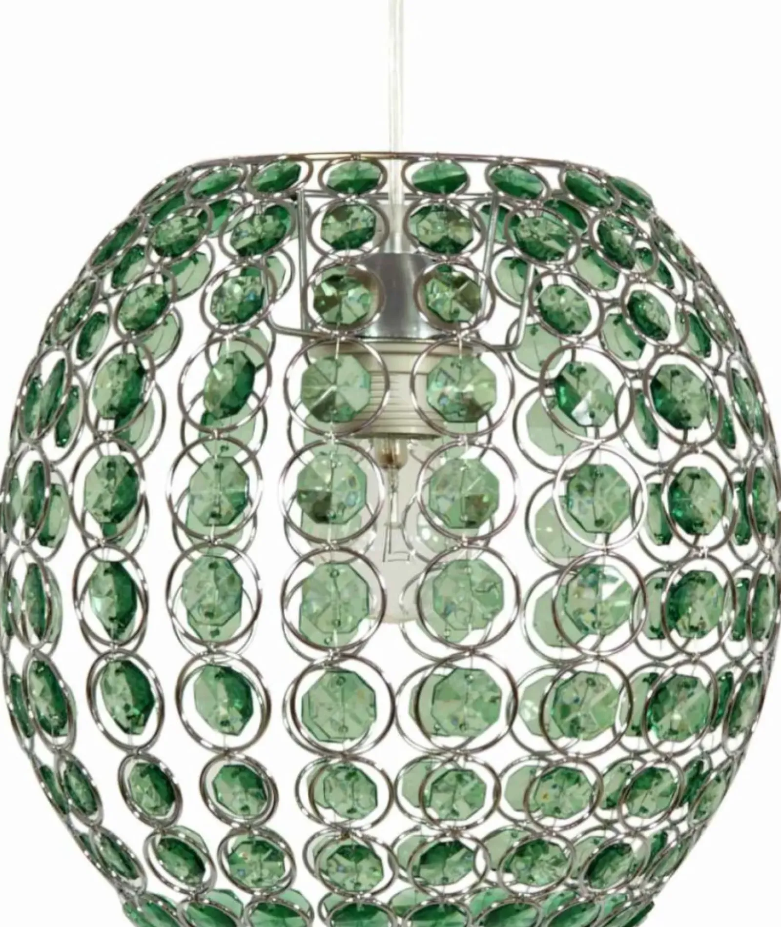 Sklep Kaja Lampa wisząca z mi kryształkami 31-02556 RICA | Kaja zielony Shop