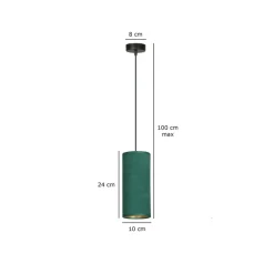 Sklep Kaja Lampa wisząca ze smukłym, kolorowym abażurem 1058/1 BENTE | Kaja Discount