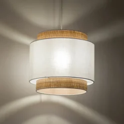 Sklep Kaja Lampa wisząca ze słomkowym abażurem boho TK 5653 serii BOHO NEW WHITE Store
