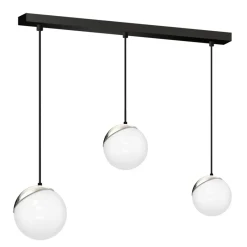 Sklep Kaja Lampa wisząca ze mi elementami MLP7238 z serii SFERA | Kaja Oświetlenie srebrny Shop