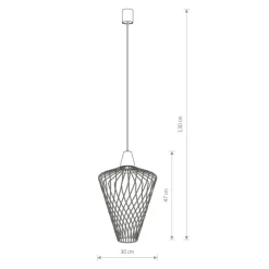 Sklep Kaja Lampa wisząca ze stożkowym mosiężnym kloszem 8857 | Kaja Oświetlenie mosiądz Best