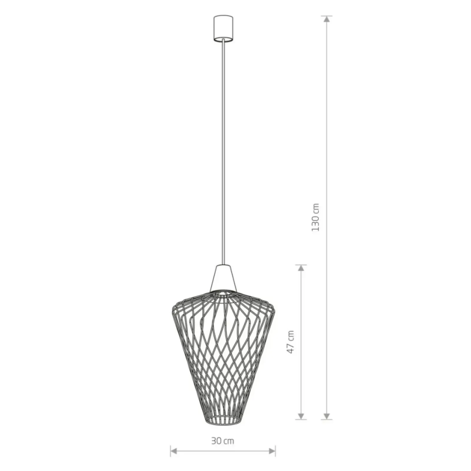 Sklep Kaja Lampa wisząca ze stożkowym mosiężnym kloszem 8857 | Kaja Oświetlenie mosiądz Best