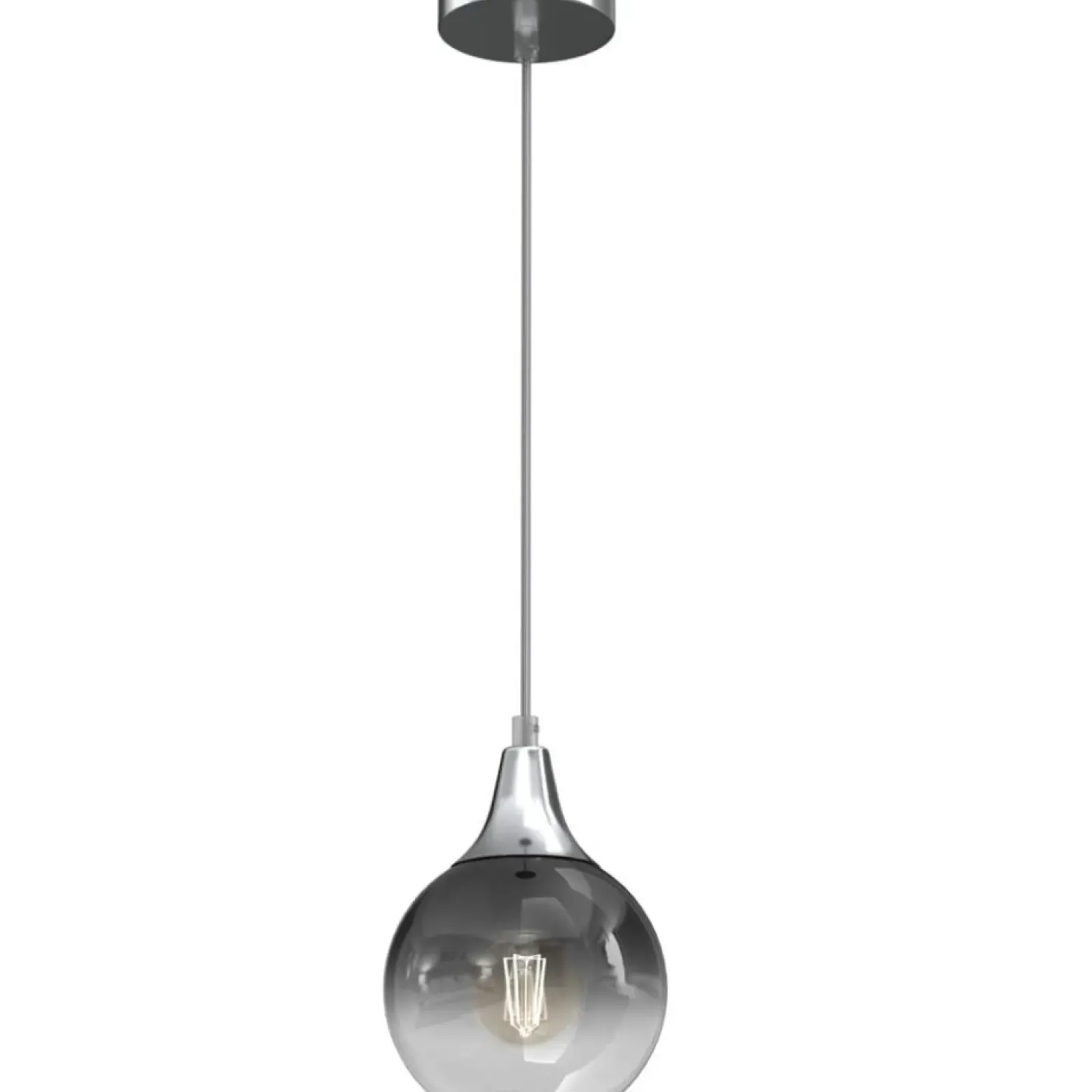Sklep Kaja Lampa wisząca ze szklanym, szarym kloszem MLP8321 z serii MONTE | Kaja Oświetlen Flash Sale