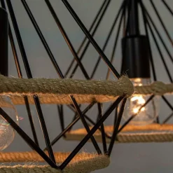 Sklep Kaja Lampa wisząca ze sznurkiem 8803/2 ZWIS - 06 PIRAMIDA | Kaja Outlet