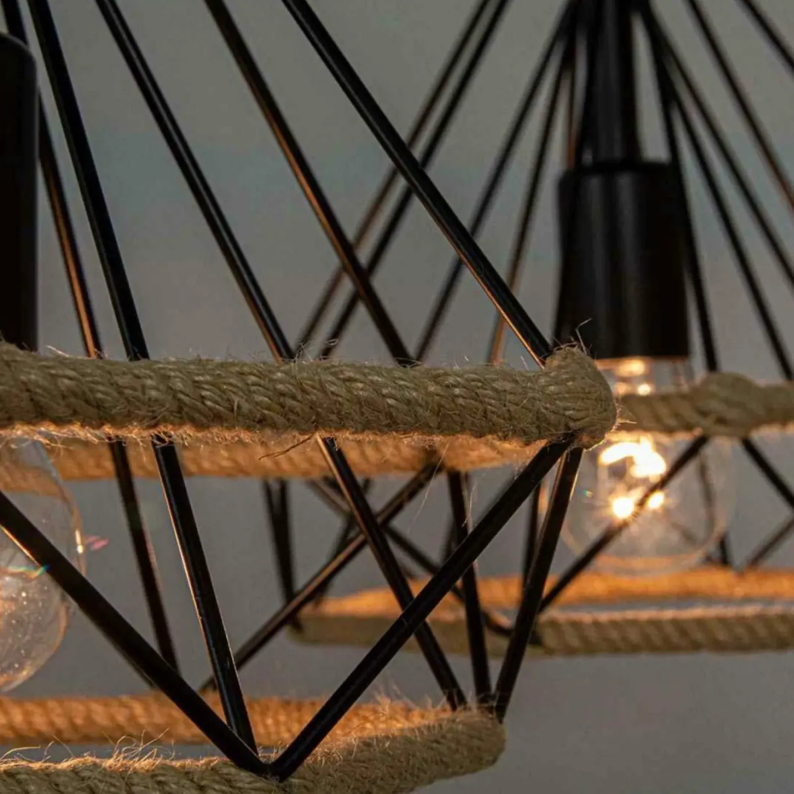 Sklep Kaja Lampa wisząca ze sznurkiem 8803/2 ZWIS - 06 PIRAMIDA | Kaja Outlet