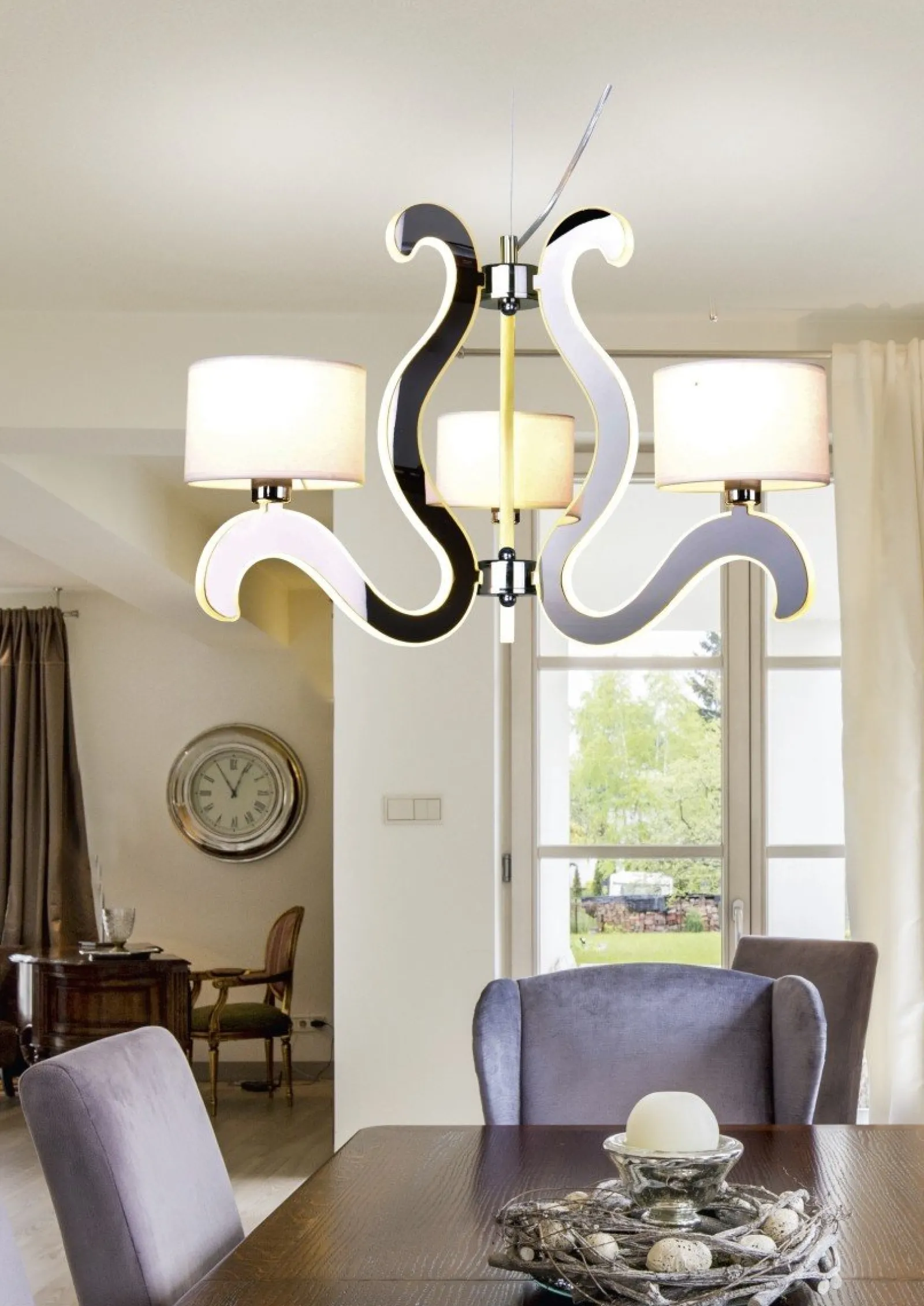 Sklep Kaja Lampa wisząca ze świecącymi ramionami 33-33895 AMBROSIA | Kaja* Randole Tradycyjne