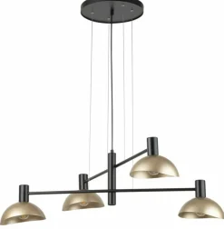 Sklep Kaja Lampa wisząca ze złotymi, otwartymi kloszami SIG 40568 ARTIS | Kaja Clearance