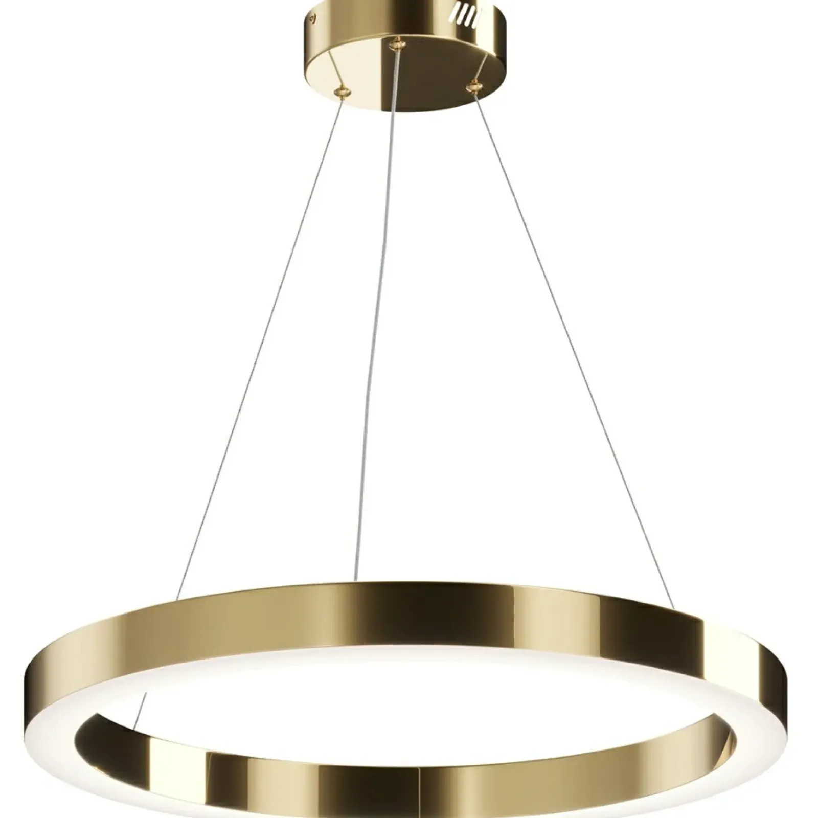 Sklep Kaja Lampa wisząca, złota obręcz z LED-em MOD415PL-L45BS4K z serii SATURNO mosiądz Outlet
