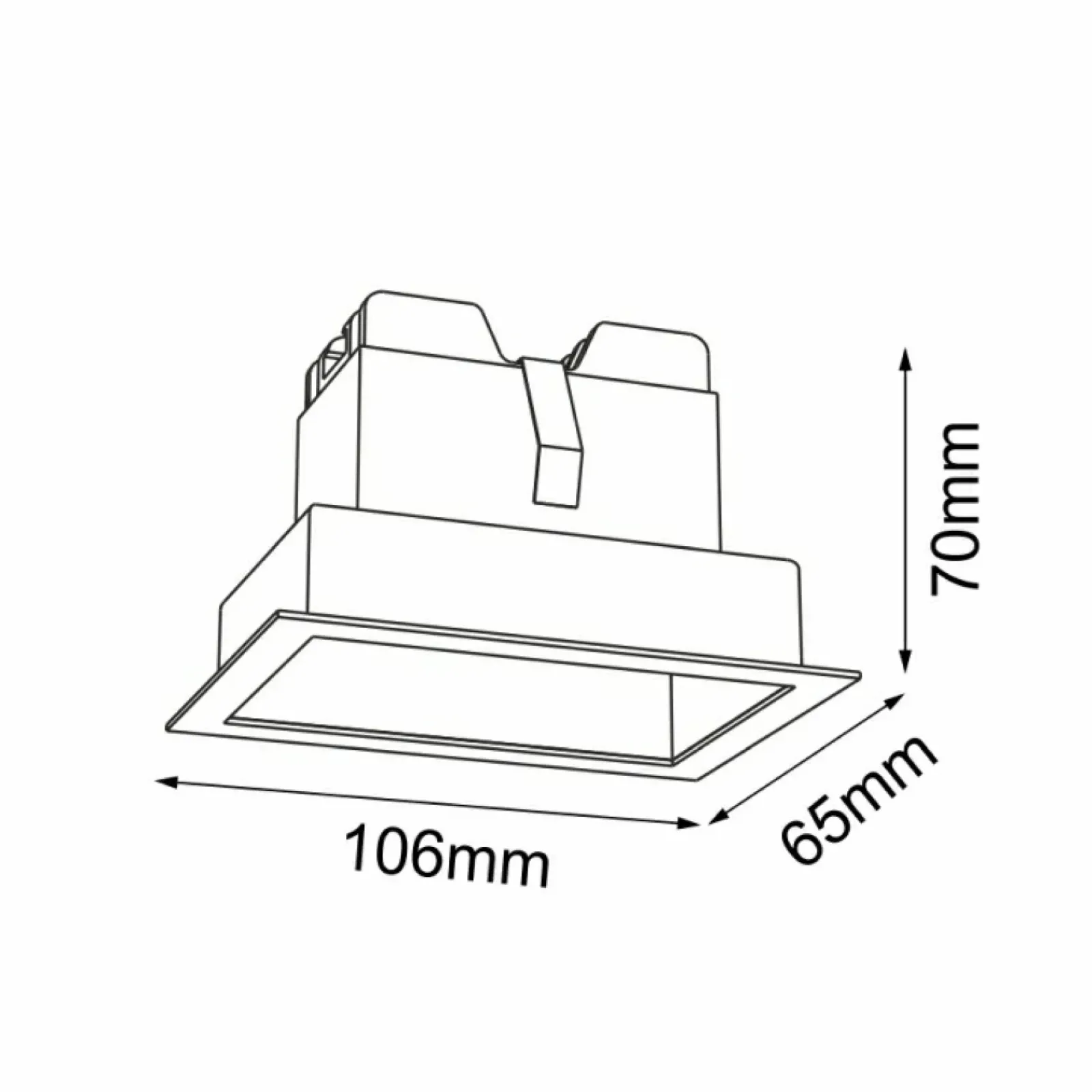 Sklep Kaja Lampa wpuszczana, światło LED 4W 4000K ANT 3043 A-GLARE | Kaja* Lampy Led|Oprawy Podtynkowe