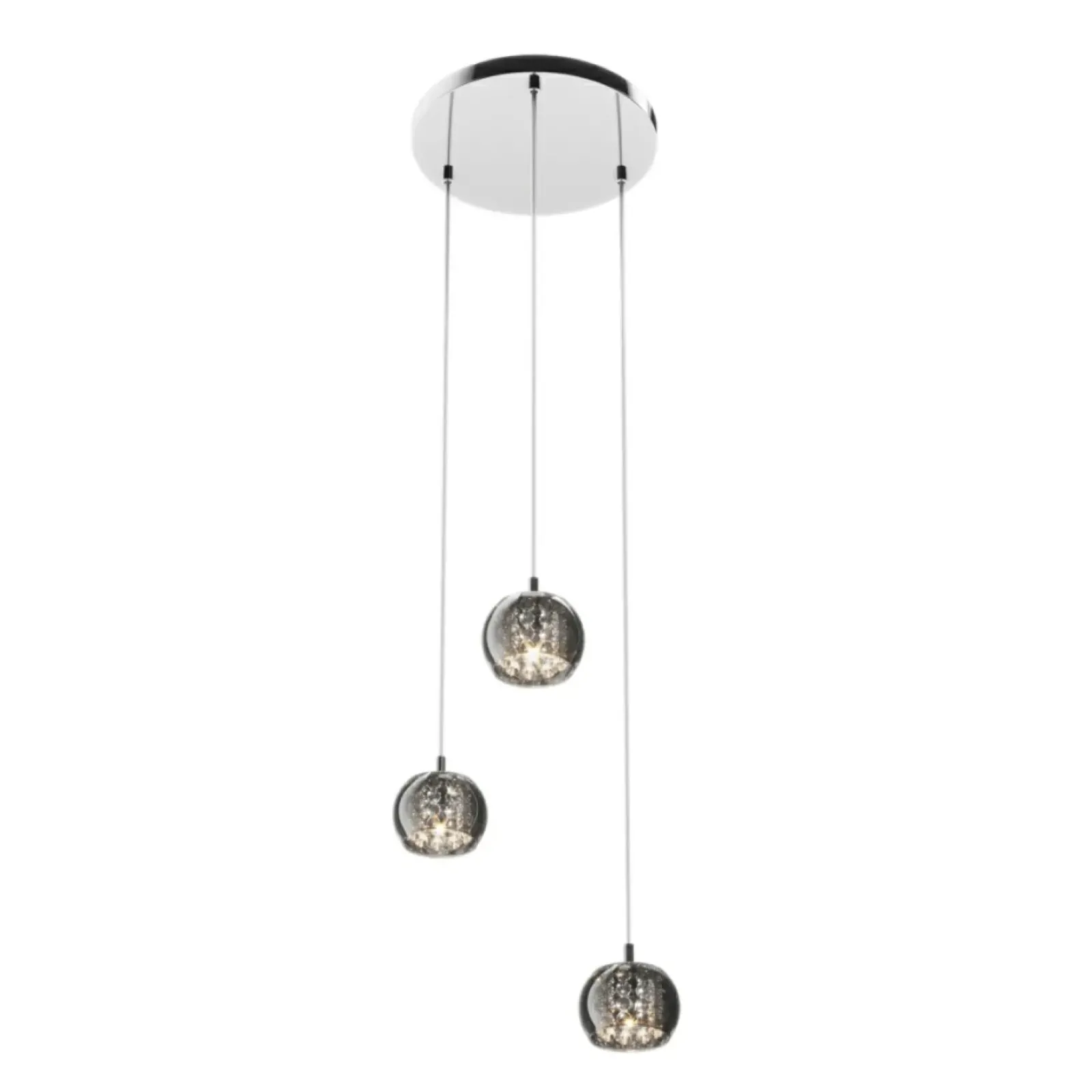 Sklep Kaja Lampa z 3 dekoracyjnymi kloszami P0076-03M-B5FZ CRYSTAL | Kaja Cheap