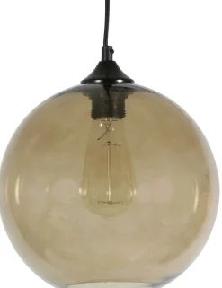 Sklep Kaja Lampa z owym kloszem i żarówką E27 31-28259 EDISON | Kaja brąz Sale