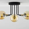 Sklep Kaja Lampa z bursztynowymi kloszami JUP 2038 BU 5 CZ/MS BU BURANO | Kaja Flash Sale