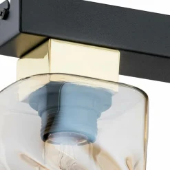 Sklep Kaja Lampa z bursztynowymi kloszami O2963 P3 CZA ZL MERU | Kaja Oświetlenie* Plafony Nowoczesne