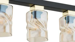Sklep Kaja Lampa z bursztynowymi kloszami O2963 P3 CZA ZL MERU | Kaja Oświetlenie* Plafony Nowoczesne