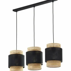 Sklep Kaja Lampa z czarno-słomkowymi abażurami TK 6541 BOHO | Kaja Oświetlenie Cheap