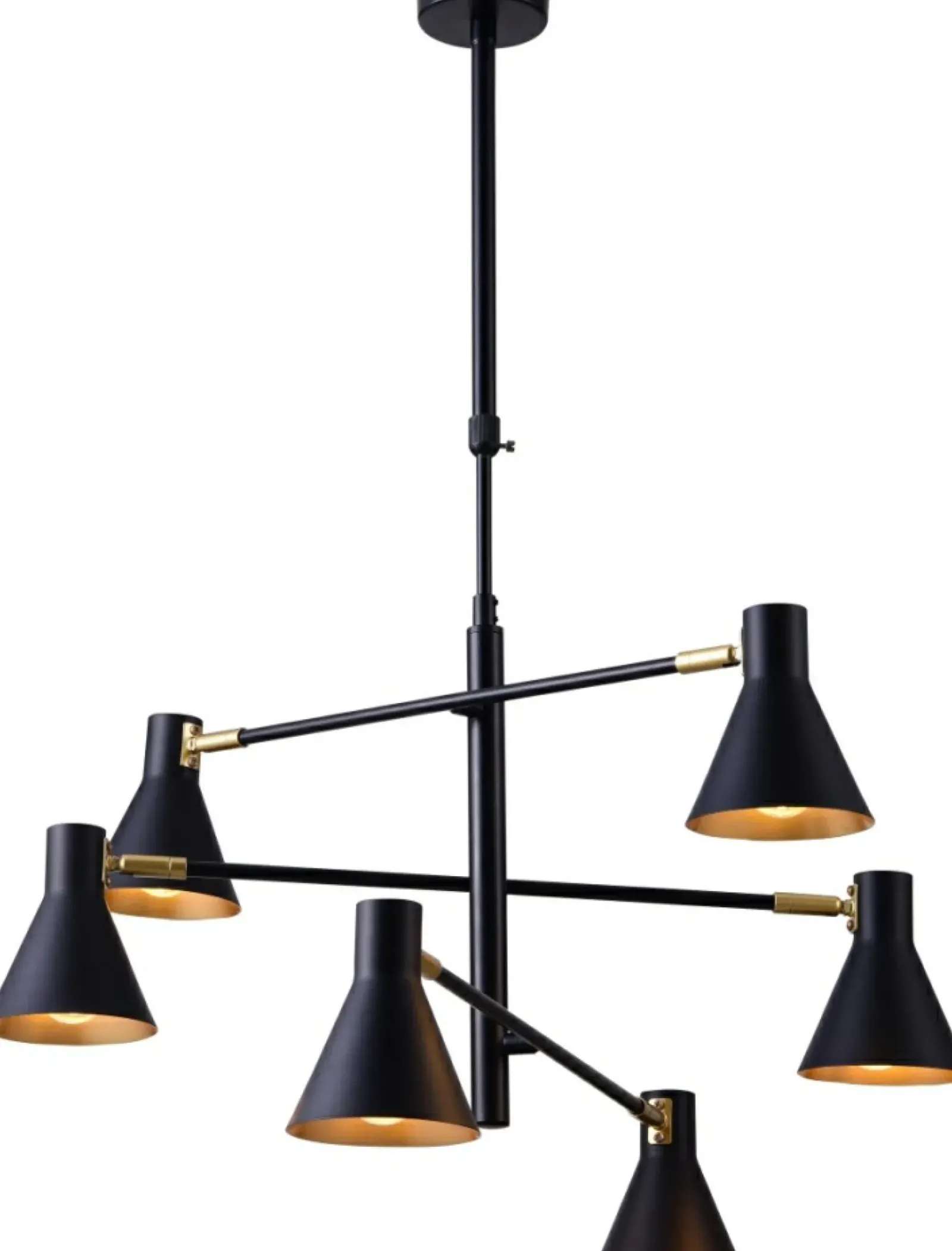 Sklep Kaja Lampa z czarno-złotymi reflektorami 36-72696 LESS | Kaja Oświetlenie czarny Cheap
