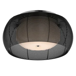 Sklep Kaja Lampa z czarnym drucianym kloszem MX1104-2L black TANGO | Kaja* Plafony Nowoczesne