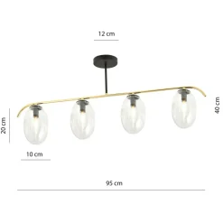Sklep Kaja Lampa z czterema kloszami o unikalnym kształcie 1279/4 z serii FINES Cheap