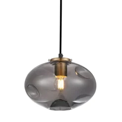 Sklep Kaja Lampa z dekoracyjnym kloszem PND-112038-1-BRO+SG HATELLA | Kaja Online