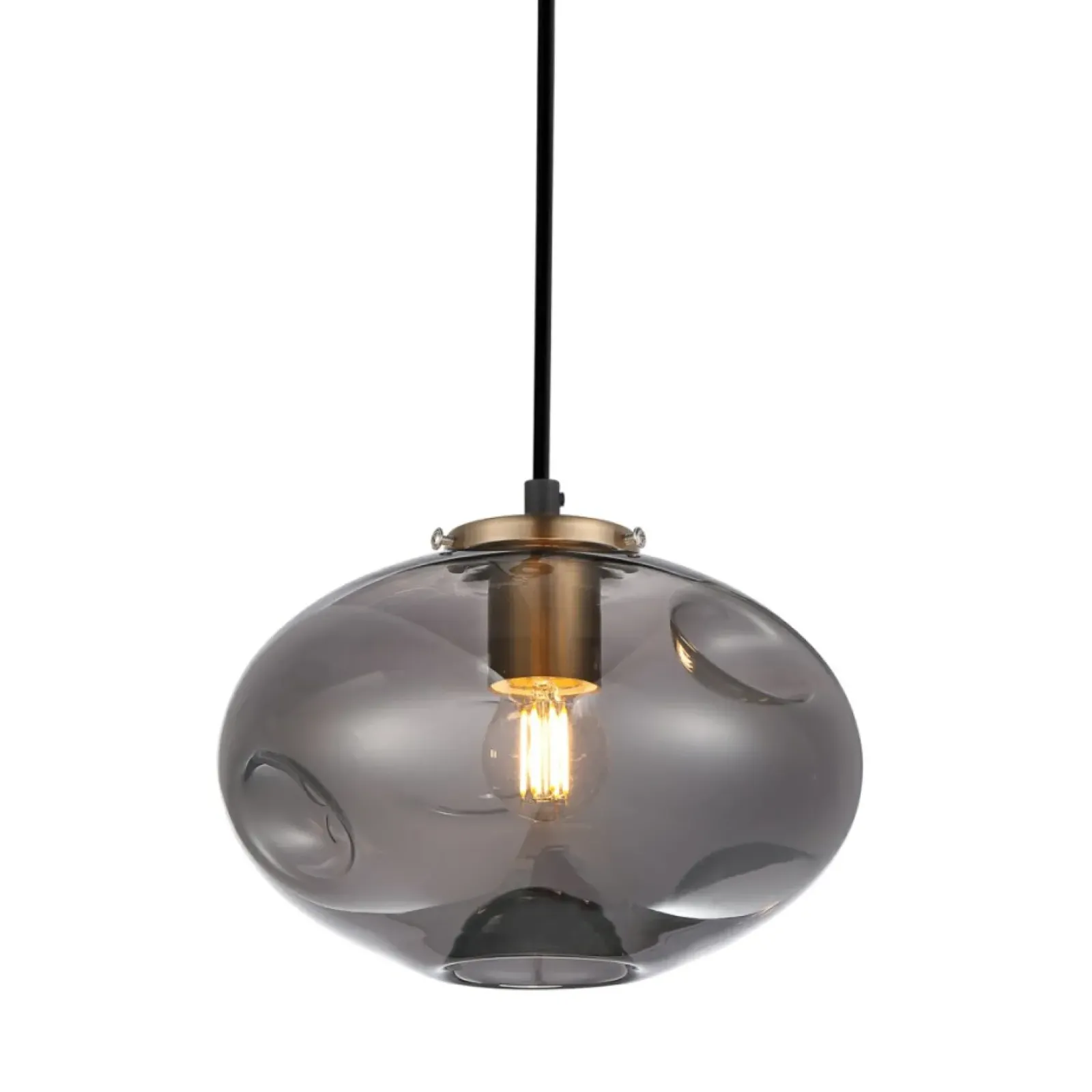 Sklep Kaja Lampa z dekoracyjnym kloszem PND-112038-1-BRO+SG HATELLA | Kaja Online
