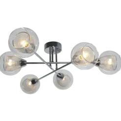 Sklep Kaja Lampa z dekoracyjnymi kloszami K-JSL-1302/6 FONS | Kaja Oświetlenie chrom Fashion