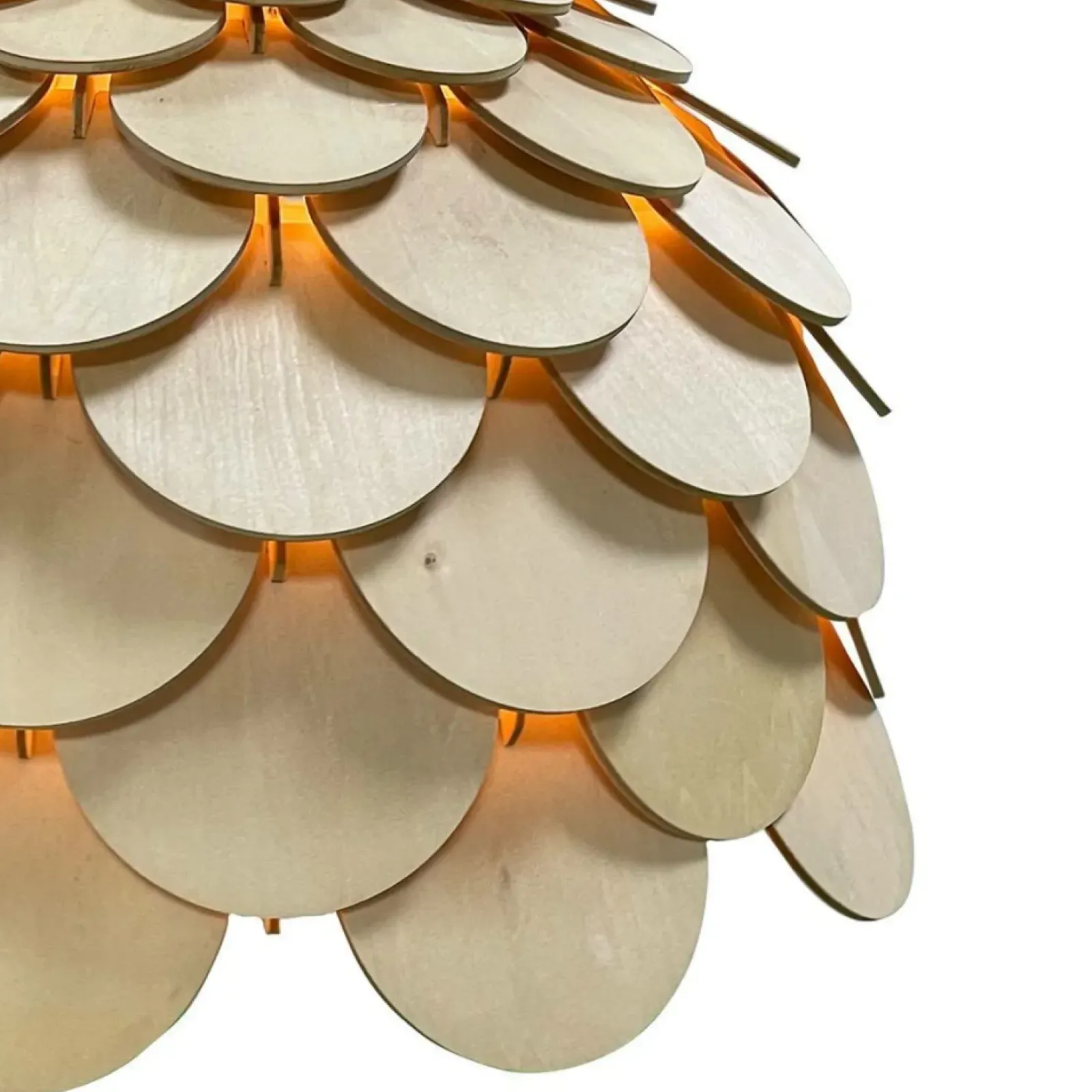 Sklep Kaja Lampa z drewnianym abażurem ⌀35cm LP-101335/1P S BURGO | Kaja Clearance