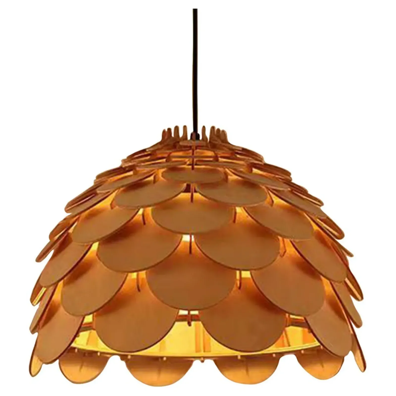 Sklep Kaja Lampa z drewnianym abażurem ⌀35cm LP-101335/1P S BURGO | Kaja Clearance