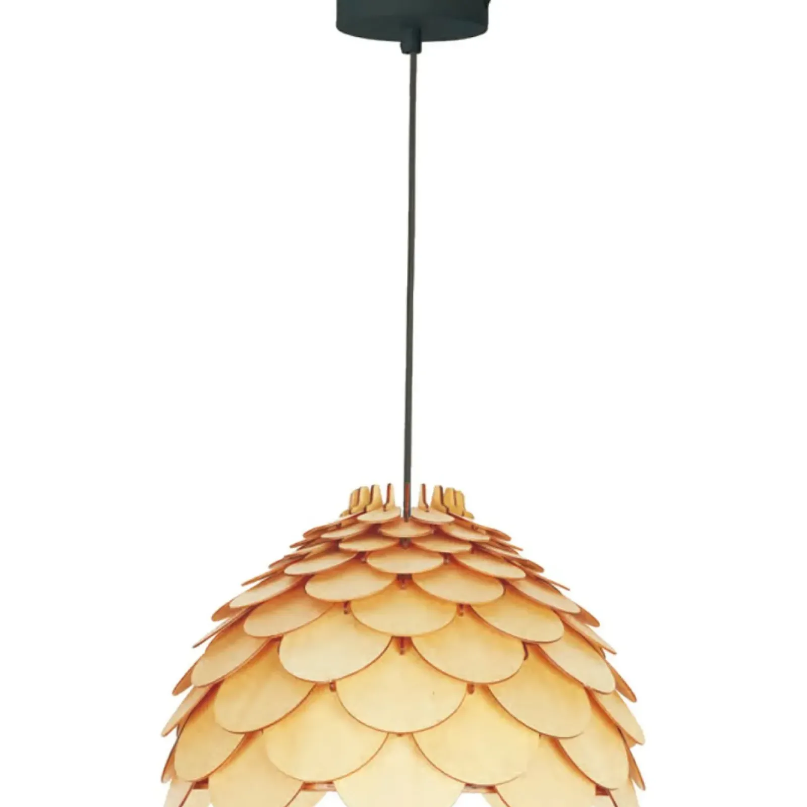 Sklep Kaja Lampa z drewnianym abażurem ⌀35cm LP-101335/1P S BURGO | Kaja Clearance