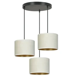 Sklep Kaja Lampa z dwukolorowymi abażurami 1052/3PREM HILDE PREMIUM | Kaja Fashion