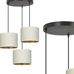 Sklep Kaja Lampa z dwukolorowymi abażurami 1052/3PREM HILDE PREMIUM | Kaja Fashion