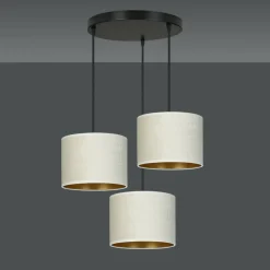 Sklep Kaja Lampa z dwukolorowymi abażurami 1052/3PREM HILDE PREMIUM | Kaja Fashion