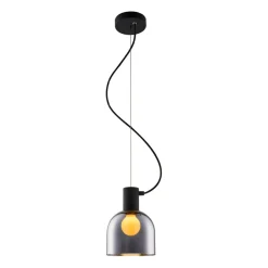 Sklep Kaja Lampa z grafitowym kloszem MD1918-1S-CHROME LAZARO| Kaja Oświetlenie Clearance
