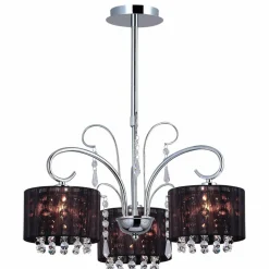Sklep Kaja Lampa z kryształkami, do sypialni MDM1583/3 SPAN | Kaja Oświetlenie* Żyrandole Z Abażurem