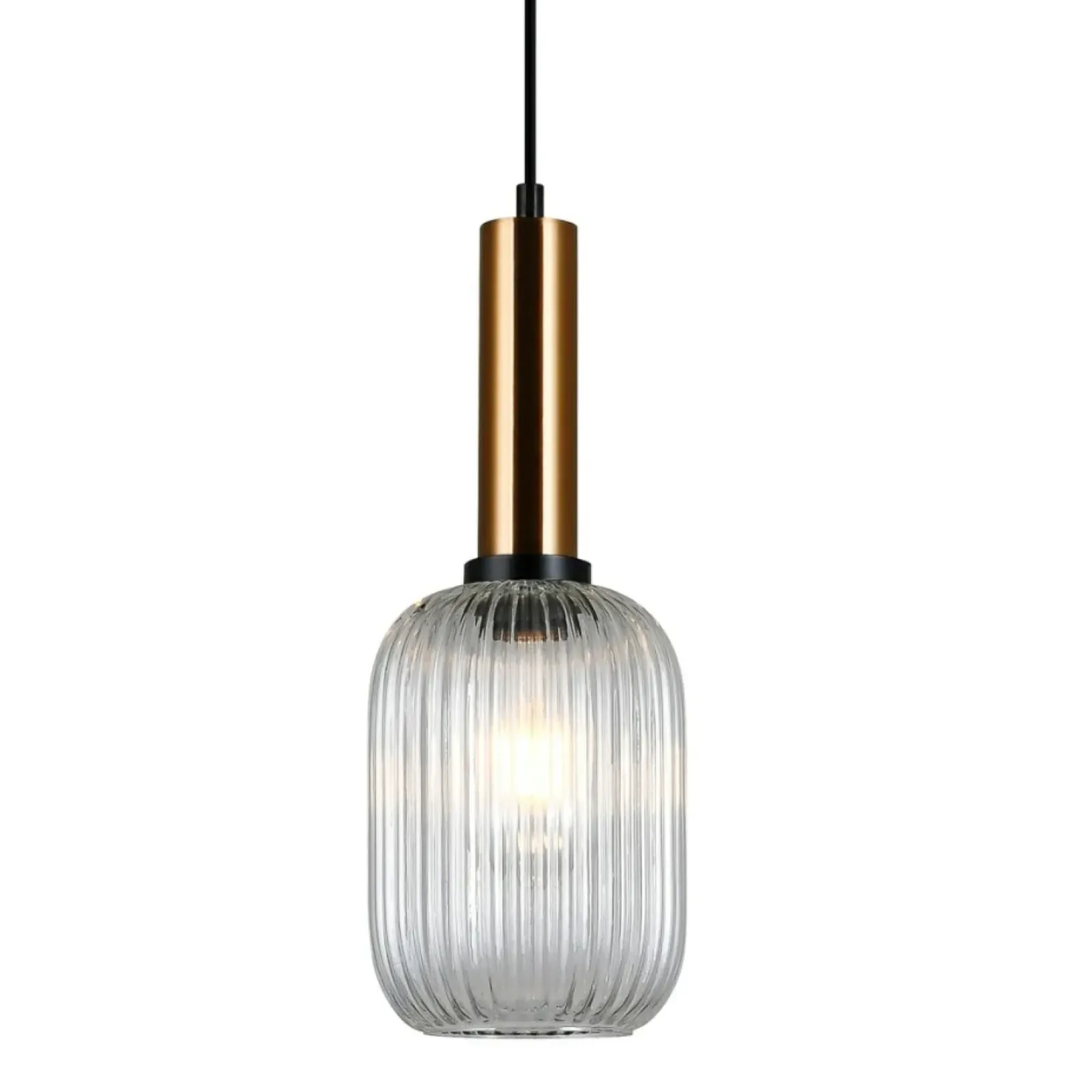 Sklep Kaja Lampa z kryształowym kloszem PND-5588-1M-BRO+CL ANTIOLA | Kaja Cheap