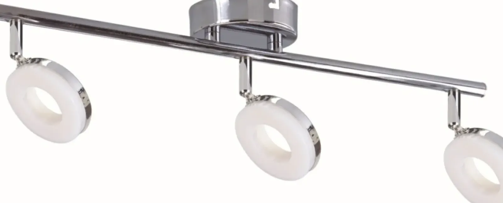 Sklep Kaja Lampa z ledowymi ringami, ciepła barwa 93-60785 THEMA | Kaja chrom New