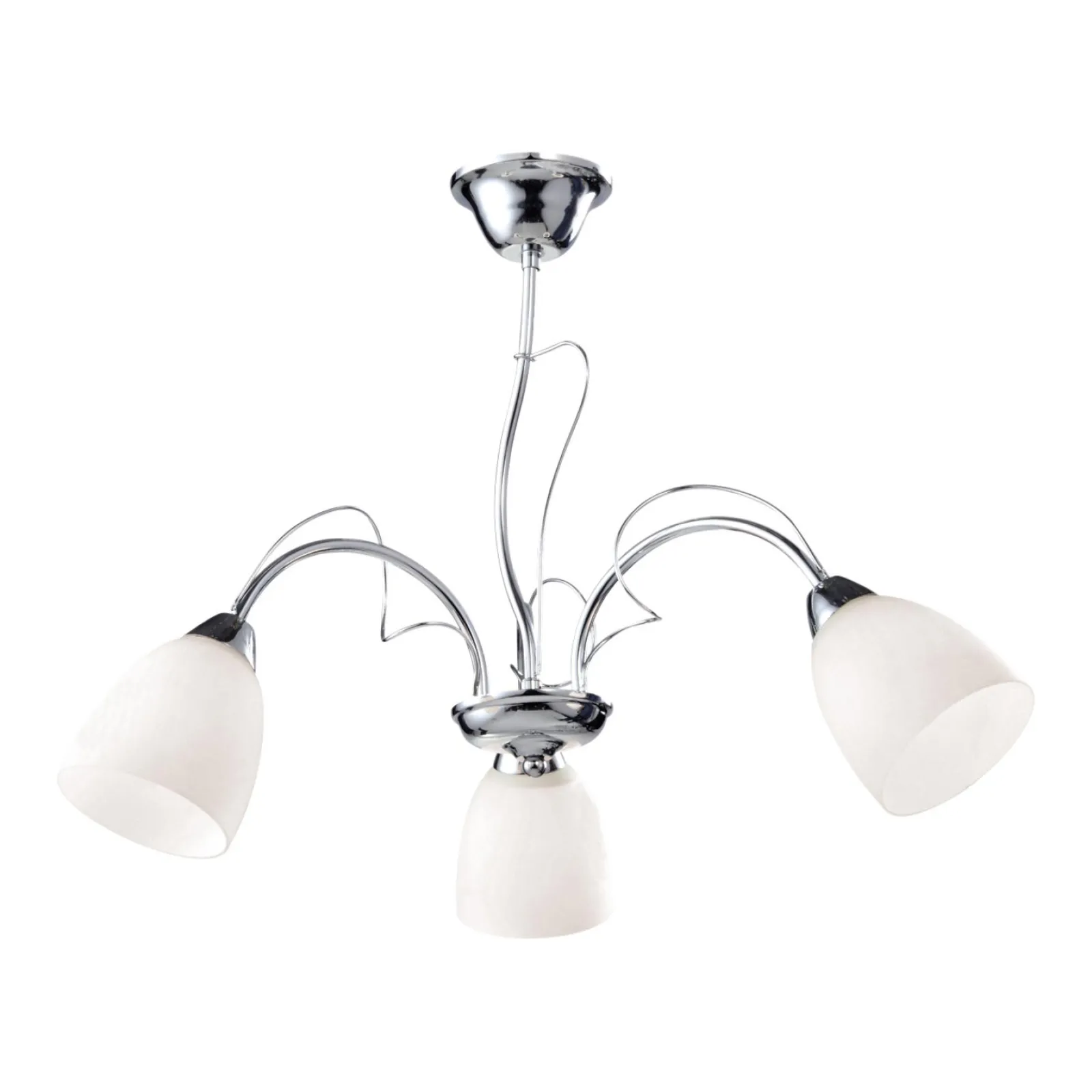 Sklep Kaja Lampa z mlecznymi kloszami K-JSL-6218/3 CHR ARON | Kaja Oświetlenie* Randole Tradycyjne|Żyrandole Tradycyjne - Retro