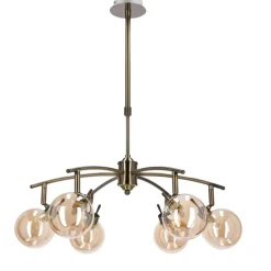 Sklep Kaja Lampa z oprawą w kolorze patyny, z kloszami 36-16386 z serii LENTINI Shop