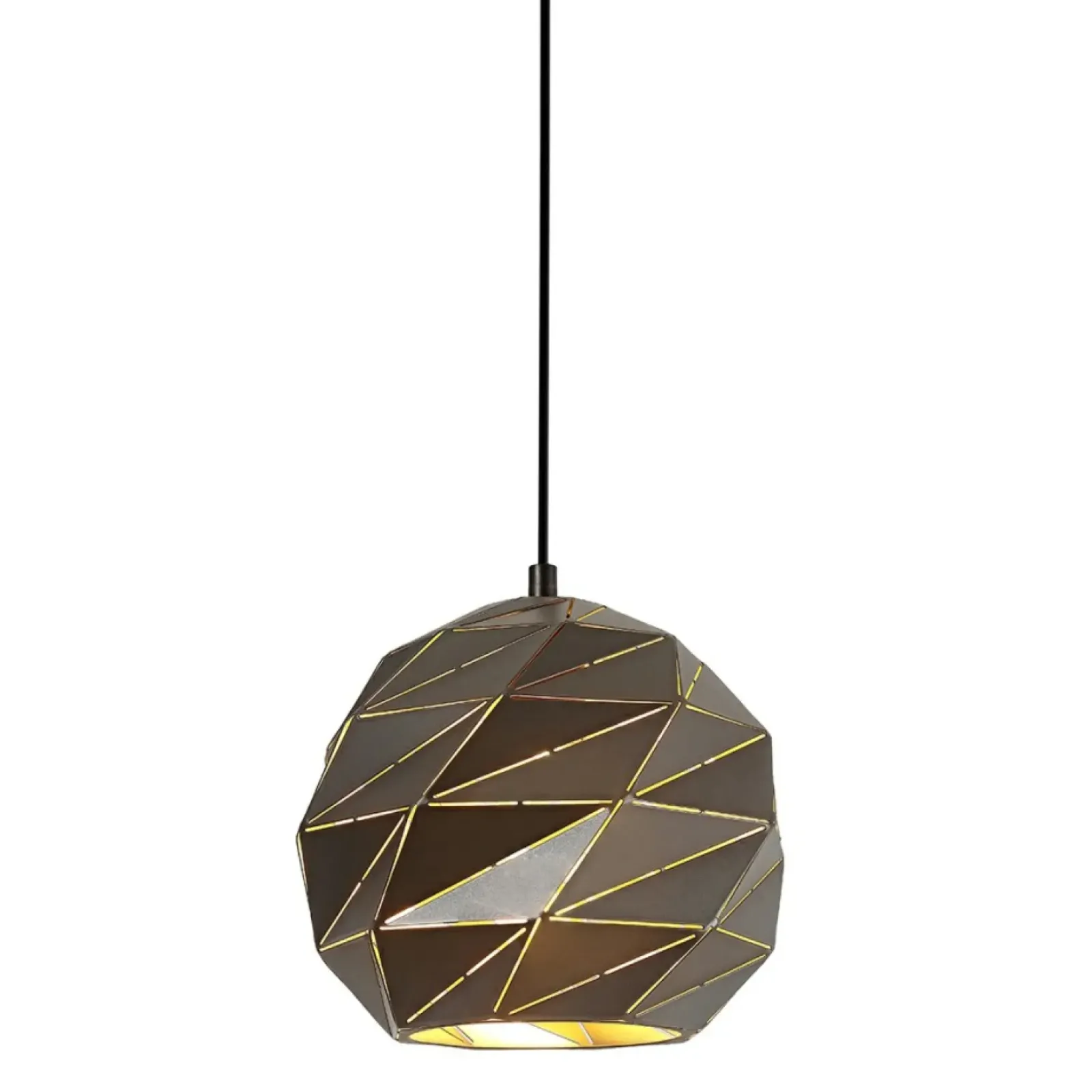 Sklep Kaja Lampa z ozdobnym kloszem PND-2424-1S-GR+GD PALERMO | Kaja Oświetlenie Hot