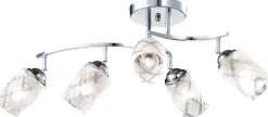 Sklep Kaja Lampa z ozdobnymi kloszami K-JSL-6090/5 CHR ALIX | Kaja Oświetlenie* Randole Tradycyjne