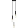 Sklep Kaja Lampa z ozdobnymi kloszami PND-43309-3 BK+BR PEROLA | Kaja Oświetlenie Fashion