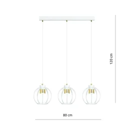 Sklep Kaja Lampa z regulacją wysokości - trzy druciane kule 1224/3 z serii AJAX Shop