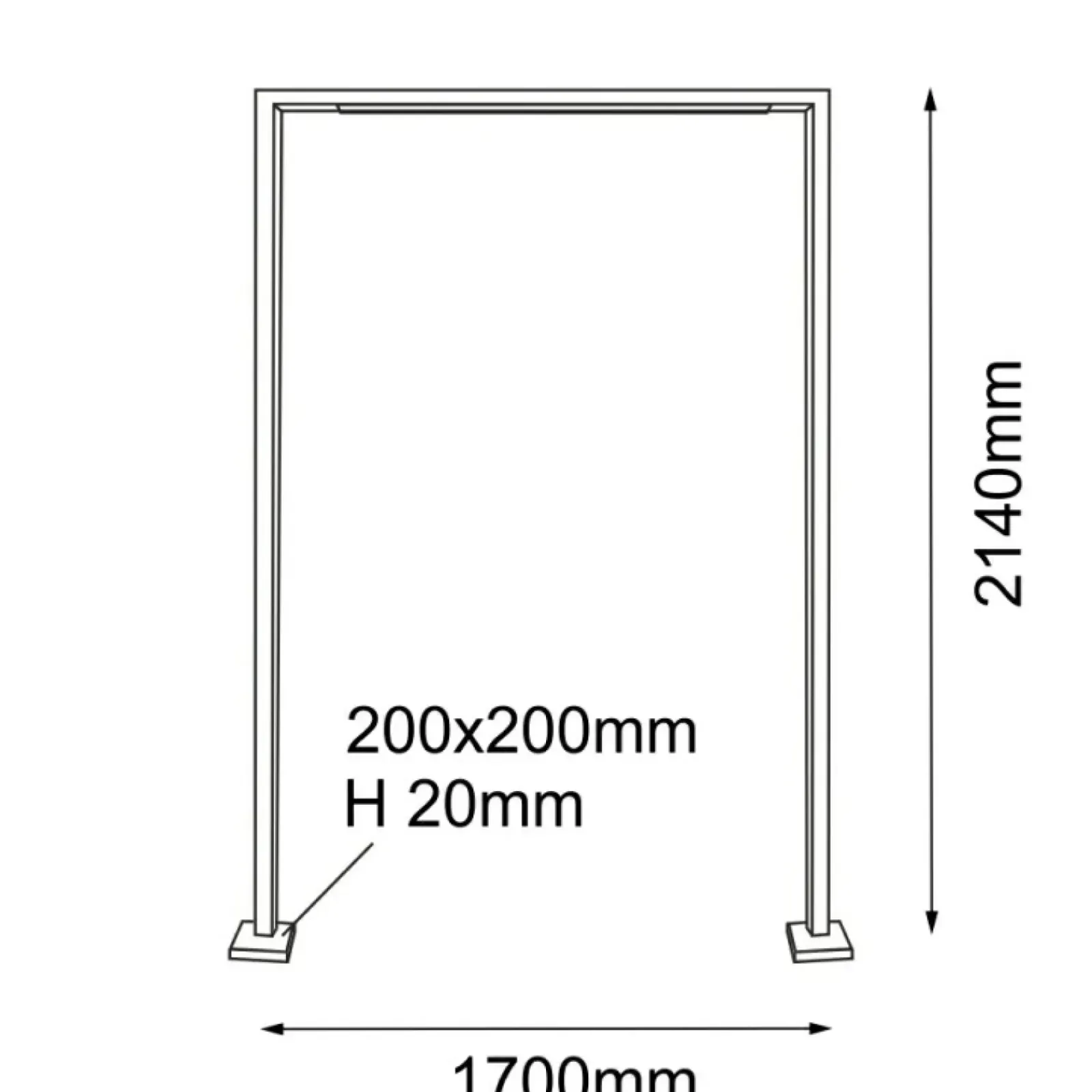 Sklep Kaja Lampa zewnętrzna ramka nad wejście 214cm ANT 9931 TAKETA | Kaja* Lampy Ogrodowe Stojące