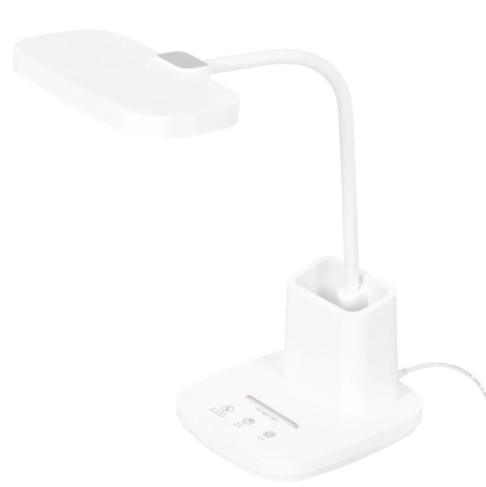 Sklep Kaja Lampka biurkowa z pojemnikiem na długopisy K-BL1301 BIAŁY z serii TOLA* Lampki Biurkowe|Lampy Led