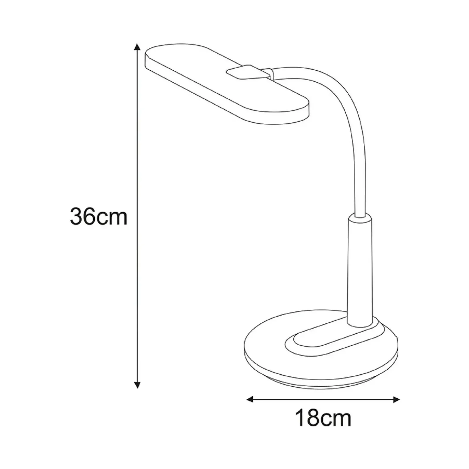 Sklep Kaja Lampka biurkowa z regulowaną barwą światła K-BL1185 seria DAFI* Lampki Biurkowe|Lampy Led