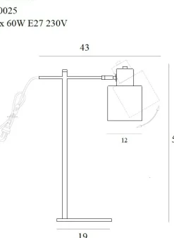 Sklep Kaja Lampka biurkowa z regulowanym ramieniem MX T0025 BLACK | Kaja* Lampki Biurkowe