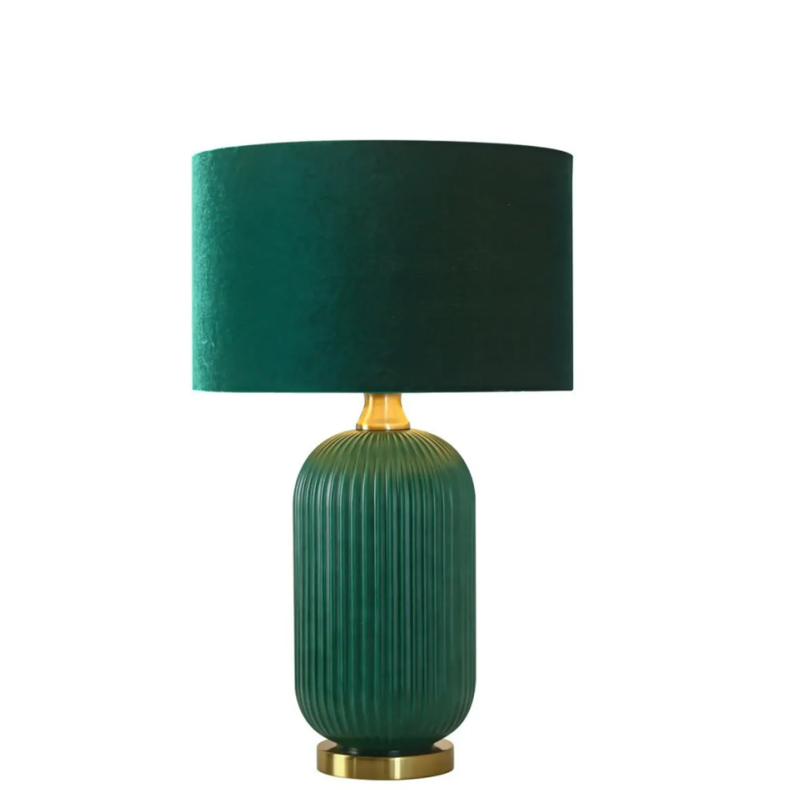 Sklep Kaja Lampka do sypialni glamour LP-1515/1T BIG GREEN TAMIZA | Kaja* Lampki Stołowe Z Abażurem|Nowoczesne Lampki Stołowe