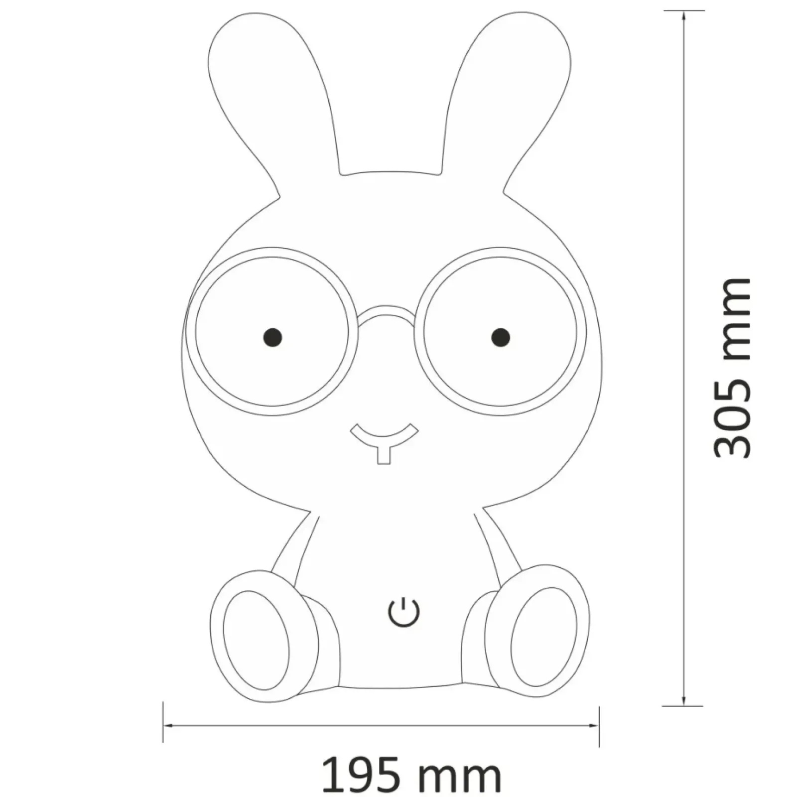 Sklep Kaja Lampka nocna LED 307705 z serii KRÓLIK - Polux* Lampy Led